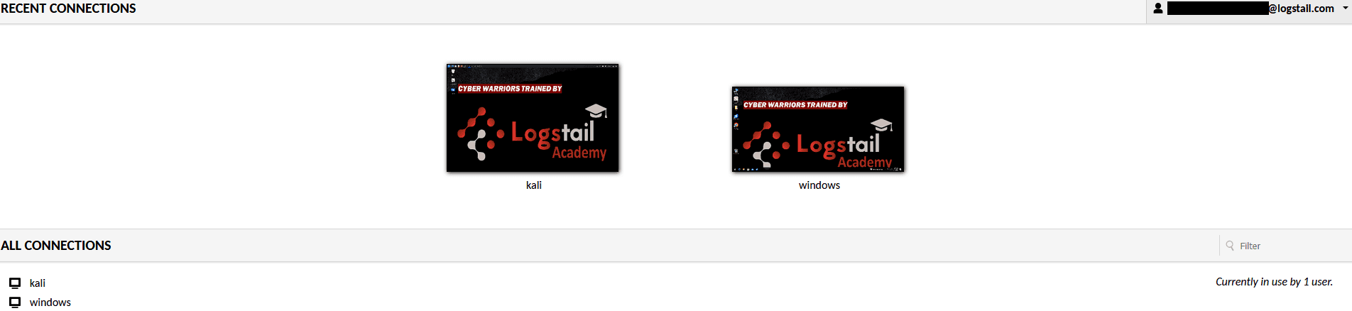 VM GUI tab
