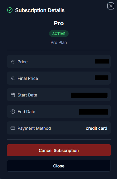 Academy Subscription Management