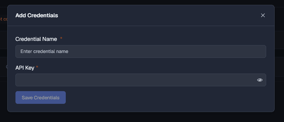 Add Credential